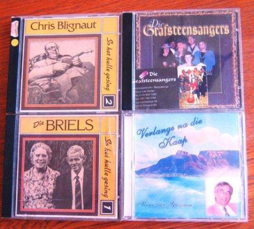 Selection of 9 "Old Time" Afrikaans CD's plus Vol 1 & 2 of Bosman on Tape (Cassettes) See all pics