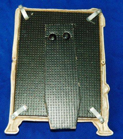 Vintage Silver Plated Picture Frame with Embossed Figurine - 160mm X 120mm (Slight wear)