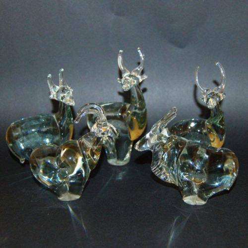Ngwenya Glass - Fabulous Collection of 5 Antelope - Average Height 115mm