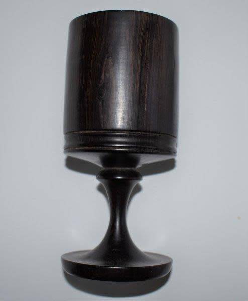 Small Wooden Pestle and Mortar plus a Wooden Goblet - Pestle is 85mm in height