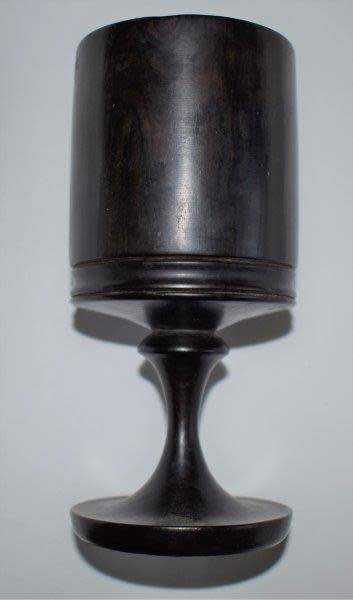 Small Wooden Pestle and Mortar plus a Wooden Goblet - Pestle is 85mm in height