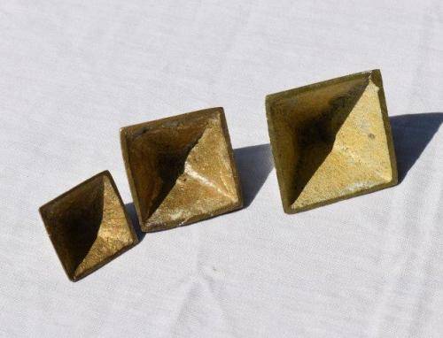 Quality Miniature Brass Sarcophagus and the 3 Pyramids of Giza. Sold as 1 lot . See Pictures