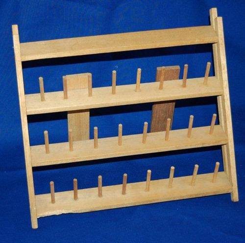 Wooden Cotton Reel Holder