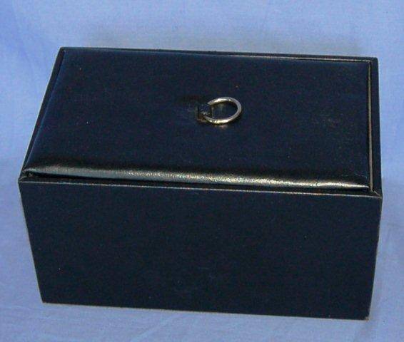 Black "Leather Look' Jewellery Box - See all pictures below