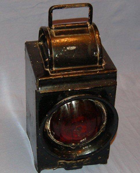 Vintage SAR/SAS Train Lantern - Complete with Burner - 330mm High and 170mm Square