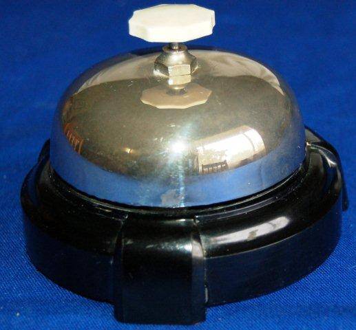 Vintage Bakelite Counter Bell / Desk Bell Diameter 105mm