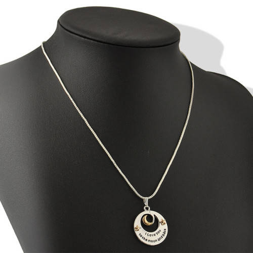 I Love You To The Moon and Back Necklace Pendant