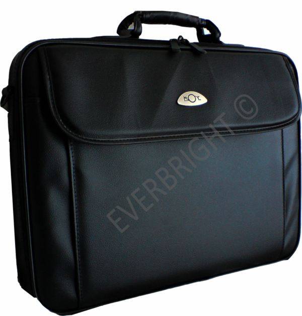 ==> Beautifull Faux Leather Notebook Bag with handle, Carry Strap, Dual Zipper & Padded inner!!