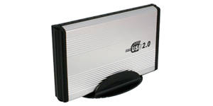 ==> **NEW IN ALLUMINIUM!!** SILVER & STUNNING IN IT'S STAND!! 3.5'' ENCLOSURE FOR IDE HARD DISK!!