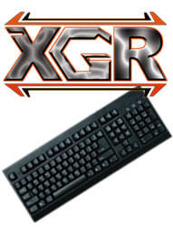 ===> Classic Black Slim XGR Keyboard with PS2 Interface (^^,)