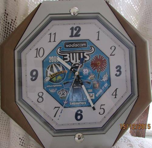 Blue Bulls Wall Clock
