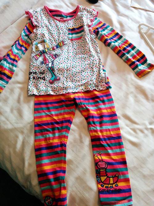 Baby Girl Colorful 2 piece set Long sleeves by Mothercare in size 3-4years