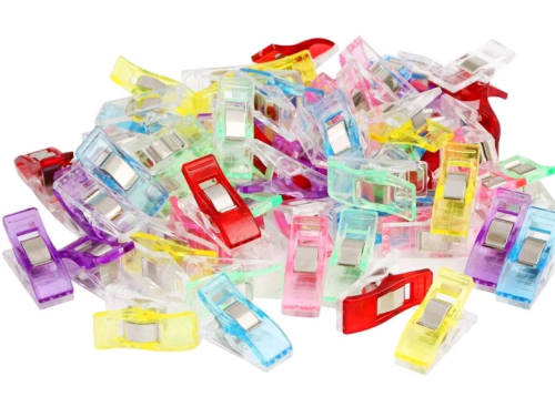 Mixed colours Wonder clips for sewing and quilting 25pc