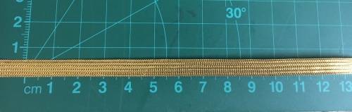 5mm  gold ribbon - sold per metre