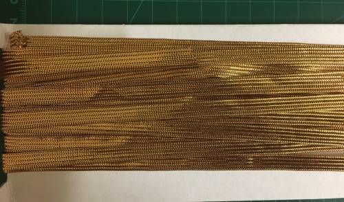 5mm  gold ribbon - sold per metre