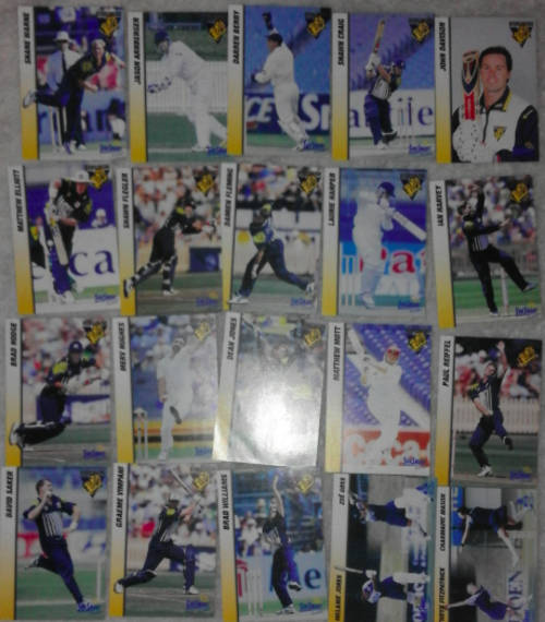 Victoria Bushrangers 1999 Cricket card full set of 20 cards *Scarce!!!