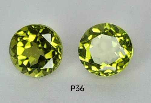 3.36cts PAIR AAA 100% Natural *RARE PERIDOT NEON/PARROTT GREEN