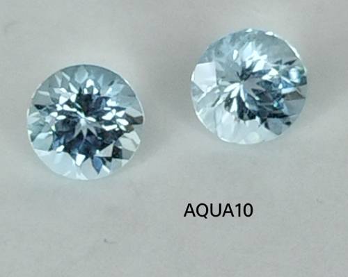 1.30ct PAIR BLUE AQUAMARINE