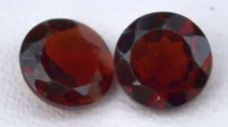 1.96ct BURGANDY READ A GRADE GARNET PAIR