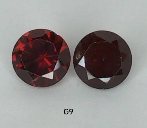 1.96ct BURGANDY READ A GRADE GARNET PAIR