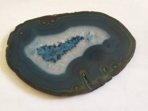 STUNNING BLUE AGATE SLICE