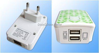Dual USB Home Charger 2100mAh 4 iPad 4, 3, Mini, iPhone 5, Nano 7, Nokia, Samsung, Blackberry phone
