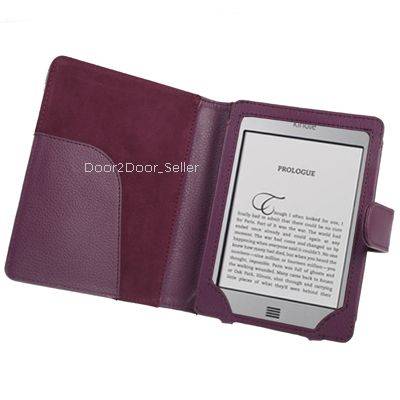 Kindle Touch/3G Leather Book Case - Cover Available in MANY COLOURS!! Black, Red, Purple