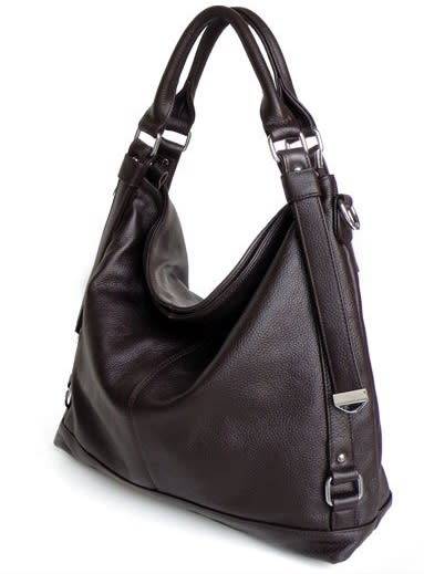 Genuine Leather Large Ladies Brown Hand Bag Female