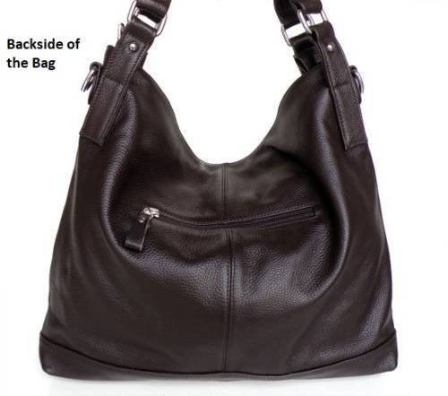 Genuine Leather Large Ladies Brown Hand Bag Female