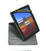 10.1 Samsung 7500 Swivel Case 360 Deg Rotating Cover + Stylus, Screen Protector, Free Shipping P7500