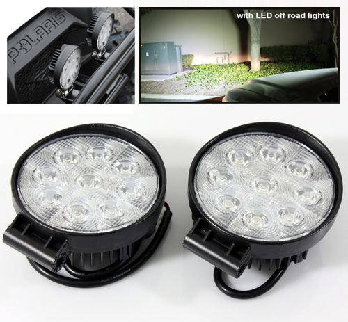 PAIR(2) OF 27W 9 LED Off road Round Work Lights  - *FREE DELIVERY*