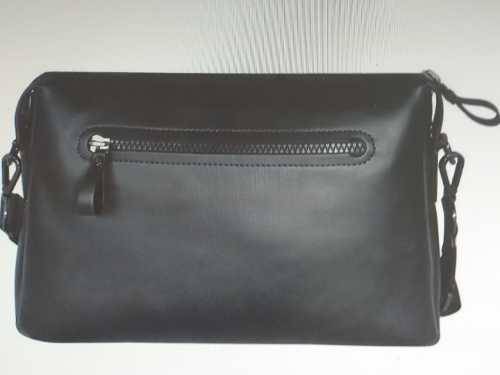 Police Hot Shot Geniune Leather Men's Messenger Bag _ Black