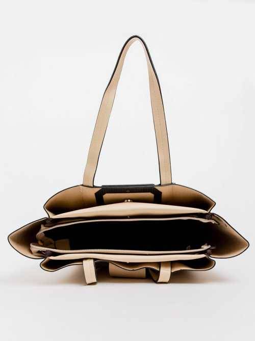 Brand new  BLACKCHERRY Beige Buckle Detail Toe Bag Free courier)