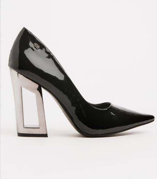 Miss Black Storm Court Heels