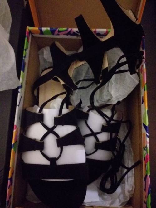 Sole Candy Black Sandals