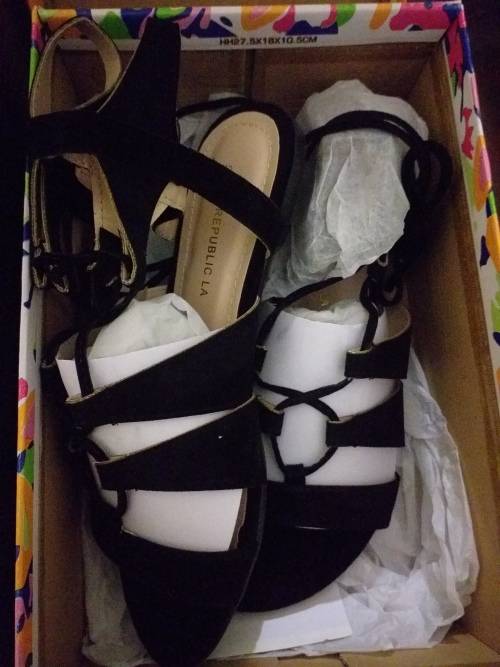 Sole Candy Black Sandals