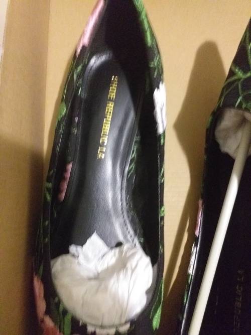 Sole Candy Black Millea Embroidered Flat Pump ( Very Strong Material)