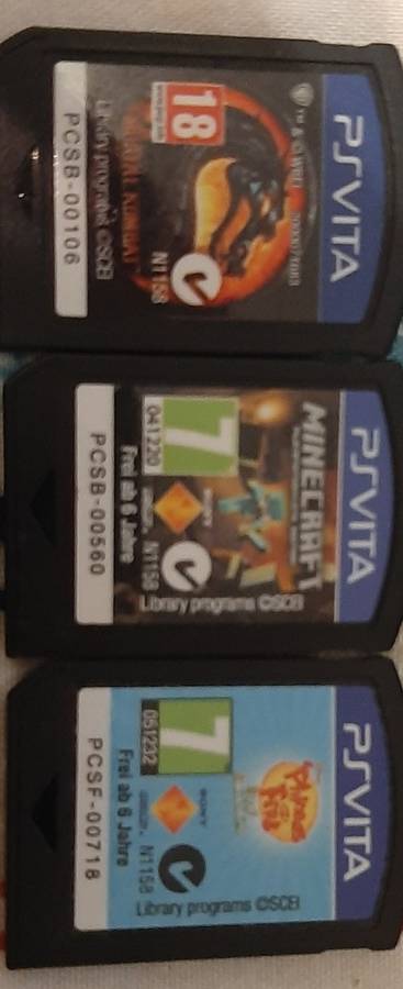 PS Vita Games X 3 ( No cases)