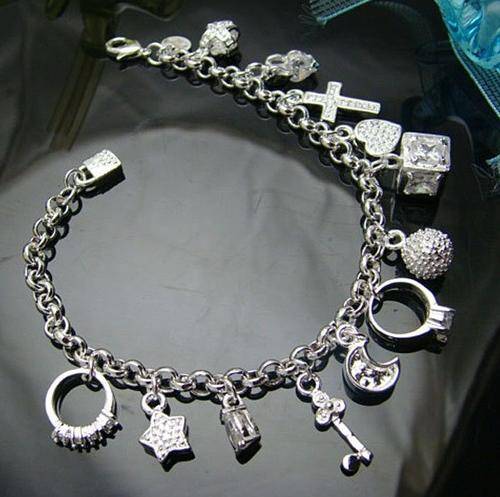 Beatiful Charm Bracelet .925 silver Filled