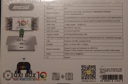 Android tv box Andowl