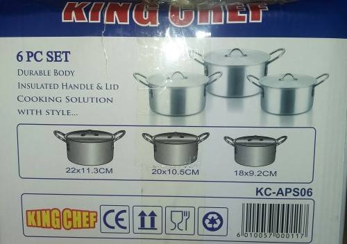 King Chef Pot Set (6 piece)