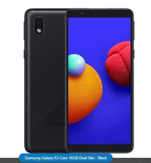 Samsung Galaxy A3 Core 16GB Dual Sim - Black