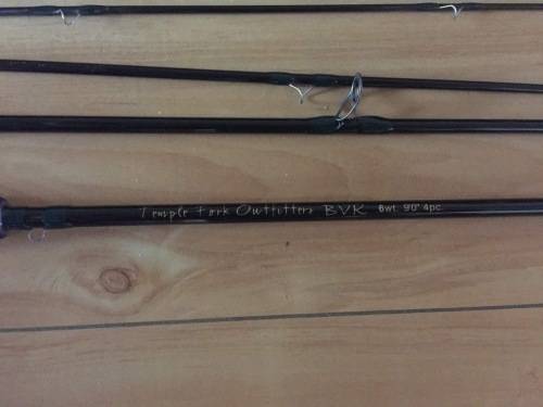 Temple Fork Outfitters BVK fly rod + Stealth reels + hard shell carry case