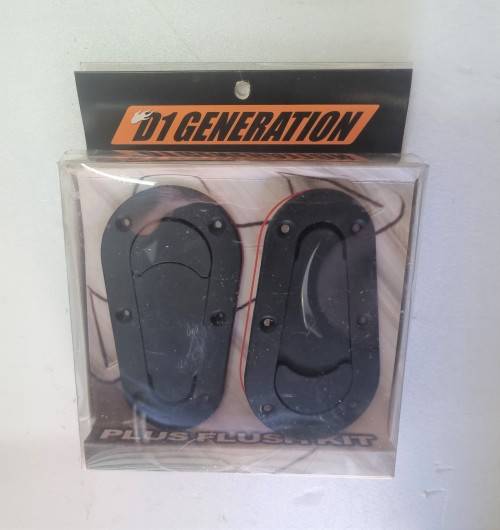 FLUSH MOUNT BLACK BONNET PINS WITH MOUNTING SCREWS