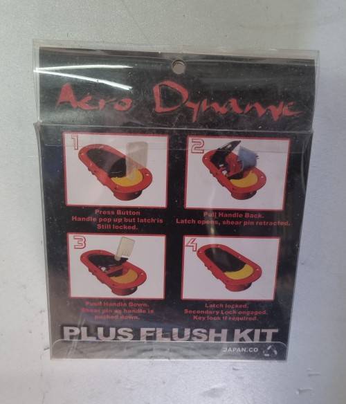 FLUSH MOUNT BLACK BONNET PINS WITH MOUNTING SCREWS