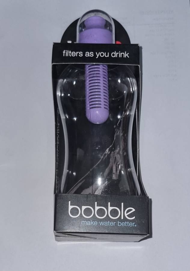 The Bobble Classic is a water bottle that is stylish, patented and filters water as you drink it