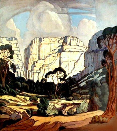 TRANSVAAL LANDSCAPE - BEAUTIFUL PRINT OF REPRODUCED ARTWORK