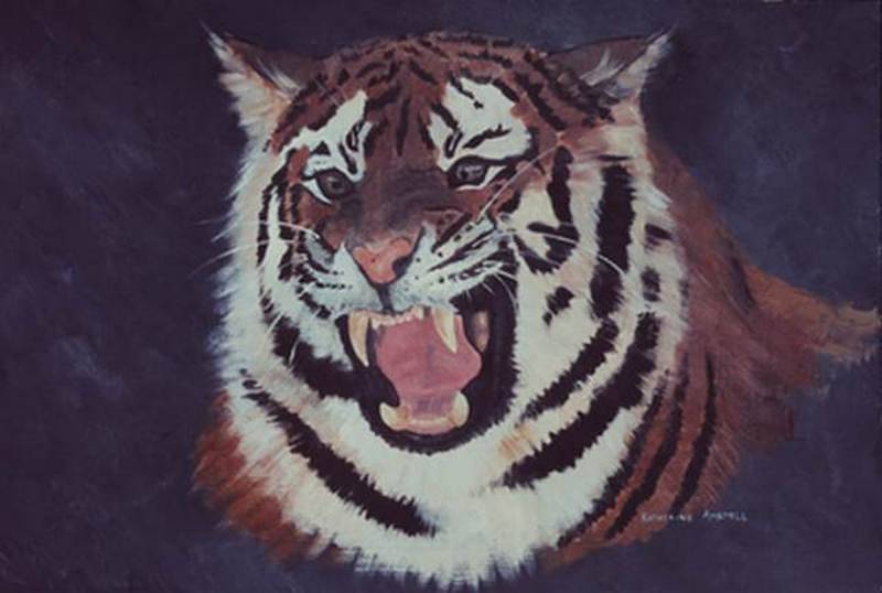 *TIGER!  - BEAUTIFUL CANVAS PRINT OF ORIGINAL WORK*