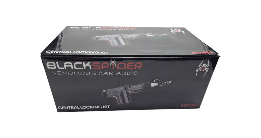Black spider complete central locking kit