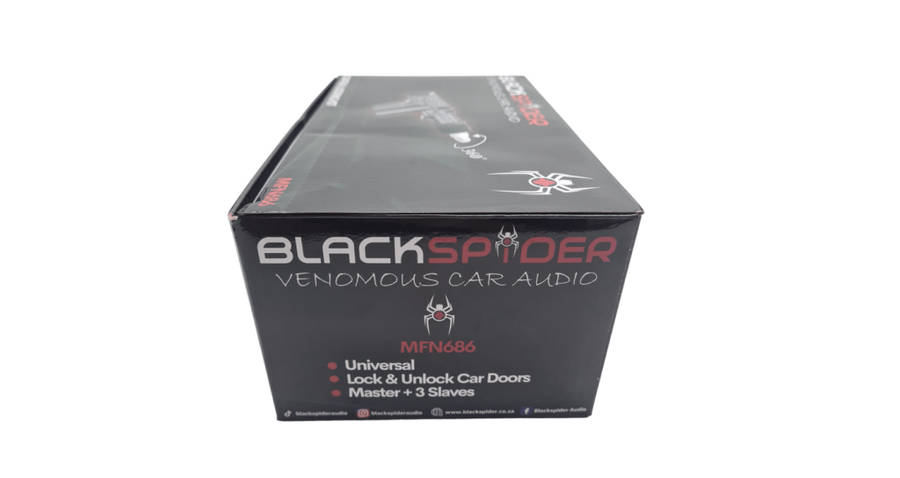 Black spider complete central locking kit